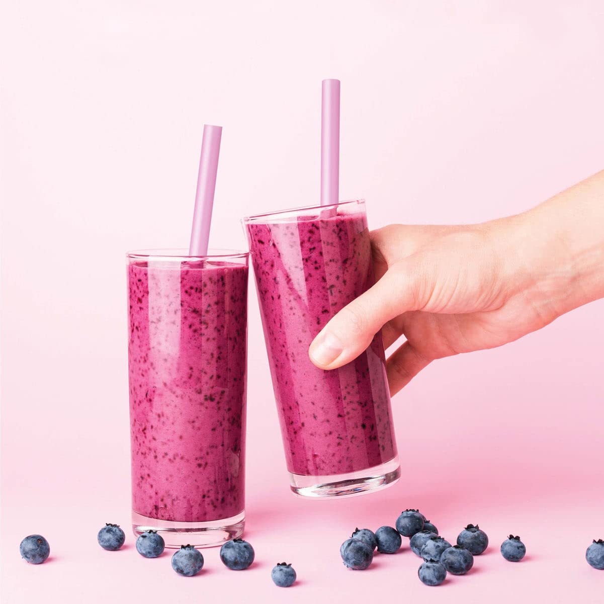100-Pack Biodegradable PLA Smoothie Straws - 2/5