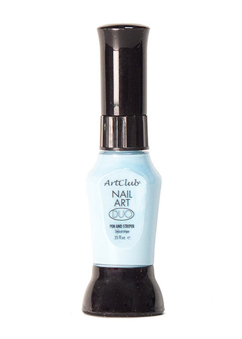 Color Club Nail Art Duo Set - Baby Blue Nail Polish & Pen for DIY Manicure | Perfect for Home Nail Design, Salon Use & Gift Giving