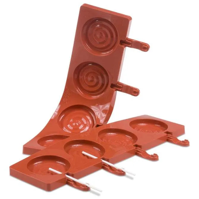 8-Cavity Silicone Lollipop Mold for DIY Candy Making - BPA Free, Reusable, Non-Stick - Perfect for Birthday Parties, Baby Showers & Homemade Treats