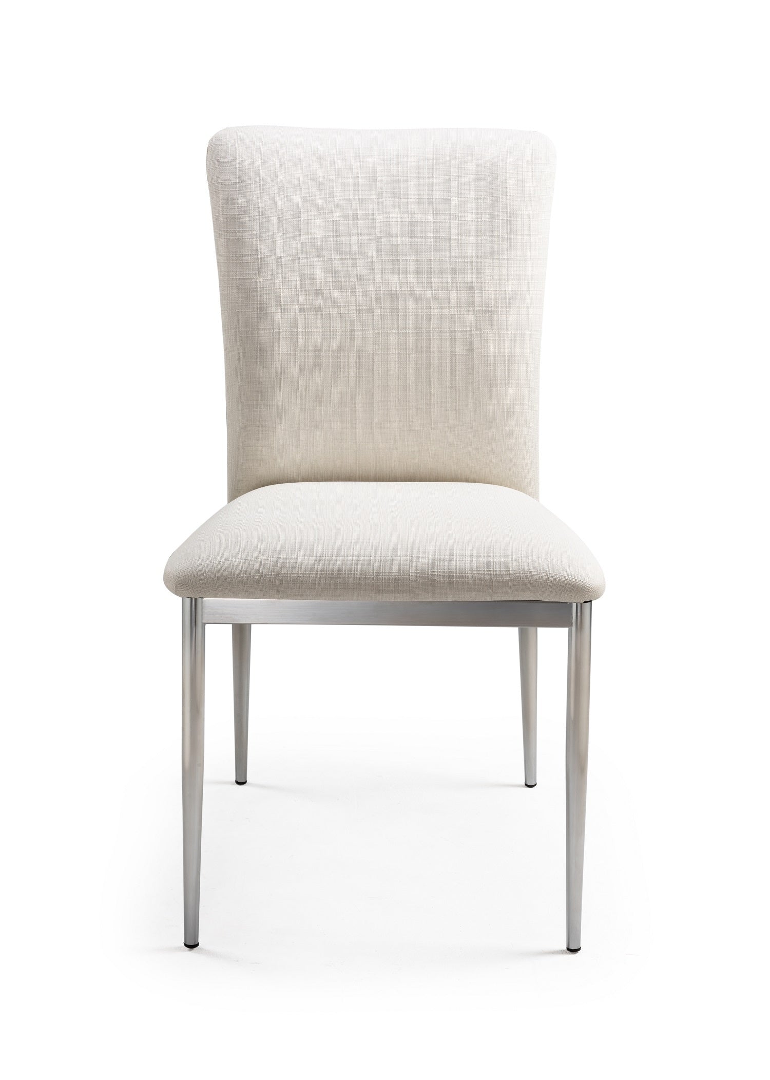 Modern Faux Leather Side Chairs Set of 2 - Soft White Upholstered Dining Chairs for Kitchen, Dining Room & Office - Comfortable & Stylish Seating Solution