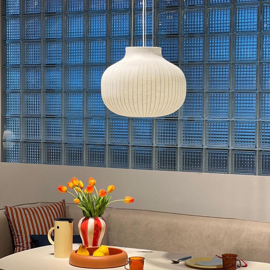 Strand Closed Pendant Light Fixture - Modern Industrial Ceiling Hanging Lamp for Kitchen Island, Dining Room & Bedroom Lighting