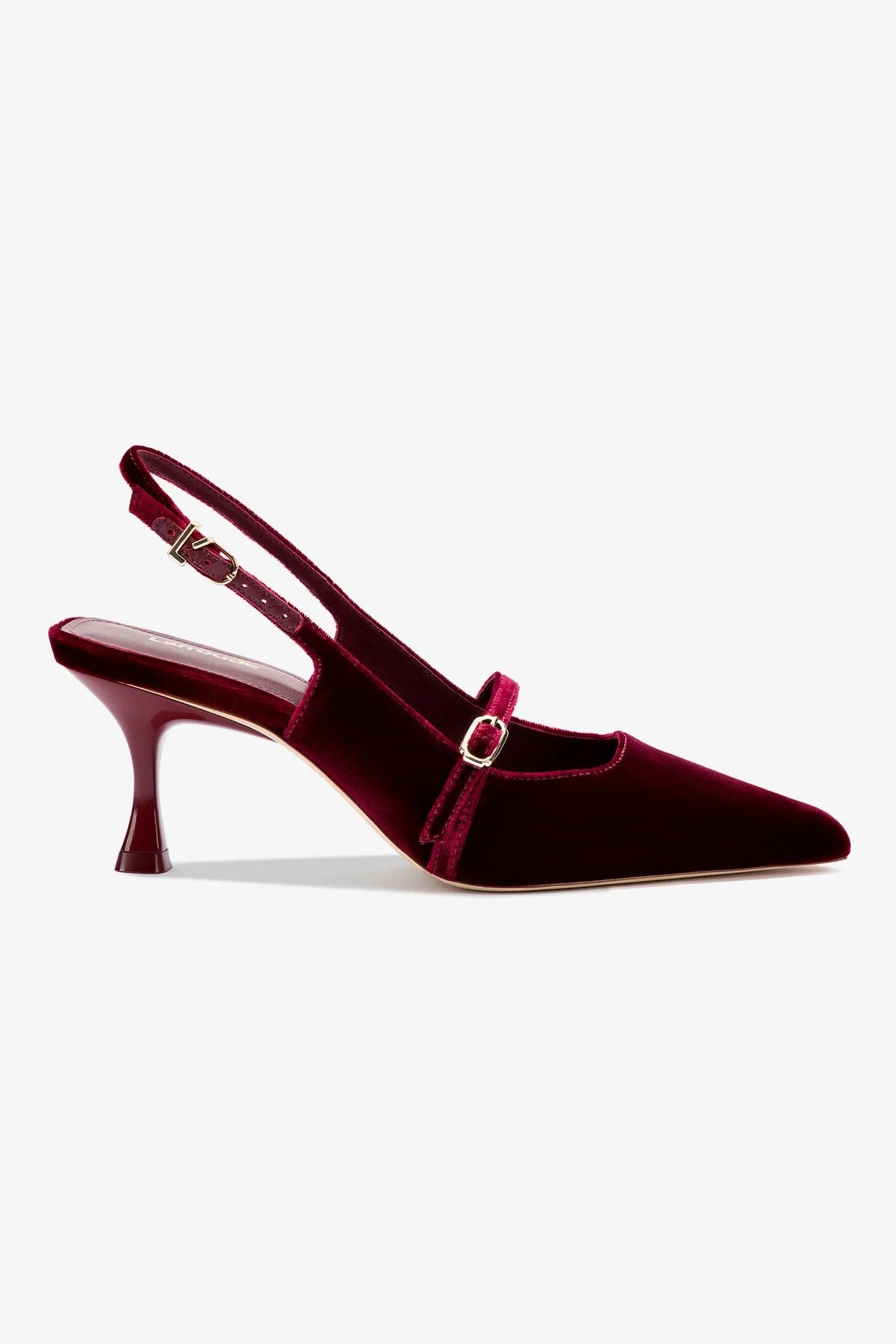 Ines Pump Women's High Heels in Wine Velvet - Elegant Dress Shoes for Weddings, Parties & Office Wear