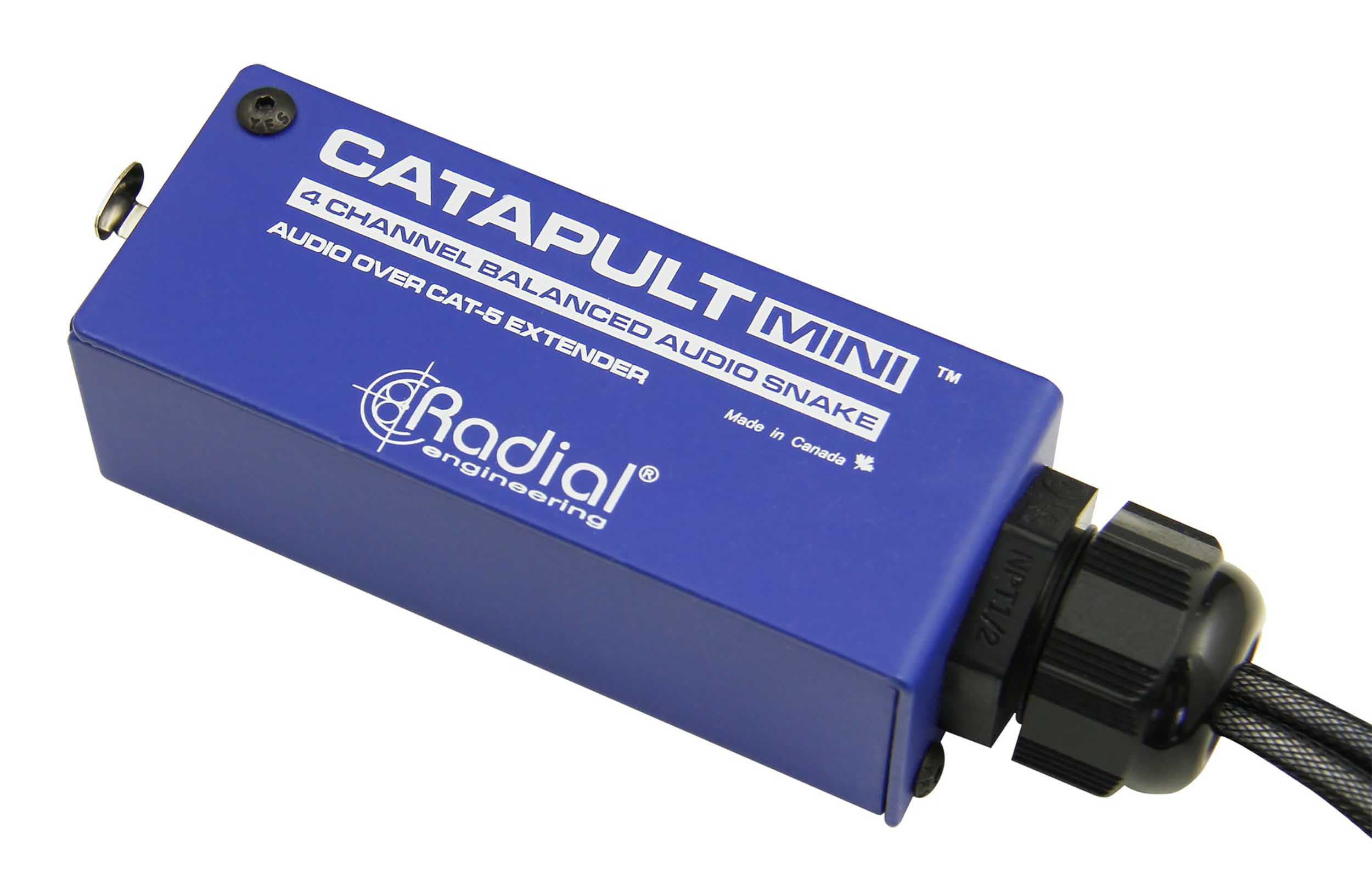 Radial Catapult Mini TRS Cat 5/6 Audio Snake Module with 1/4 inch TRS Connectors - Professional Audio Signal Transmission for Studio Recording & Live Performances