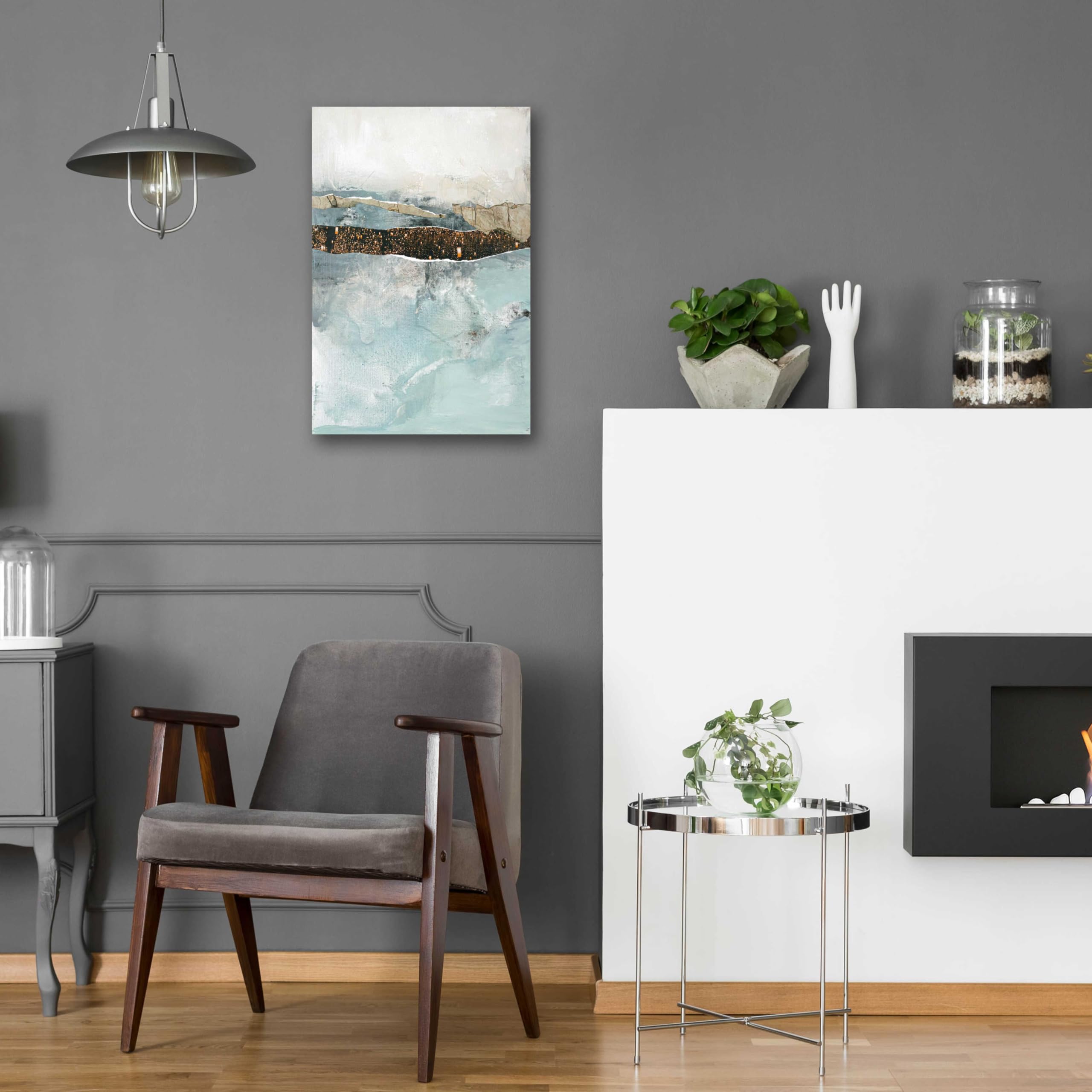Epic Art 'Art Piece 2' by Design Fabrikken - Modern Acrylic Glass Wall Decor, 16x24 Inches - Perfect for Living Room, Bedroom & Office Decor