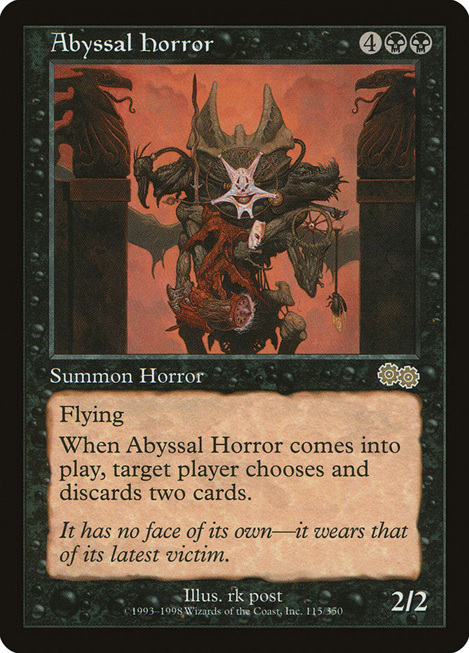 Abyssal Horror MTG Card - Urza's Saga Expansion | Collectible Trading Card Game for Magic: The Gathering Players & Collectors | Perfect for Deck Building & Competitive Play