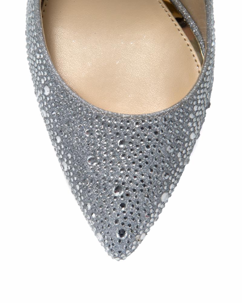 Jessica Simpson Women's Pembe_B Silver M Sandals - Comfortable & Stylish Open-Toe Heels for Casual Outings, Parties & Date Nights