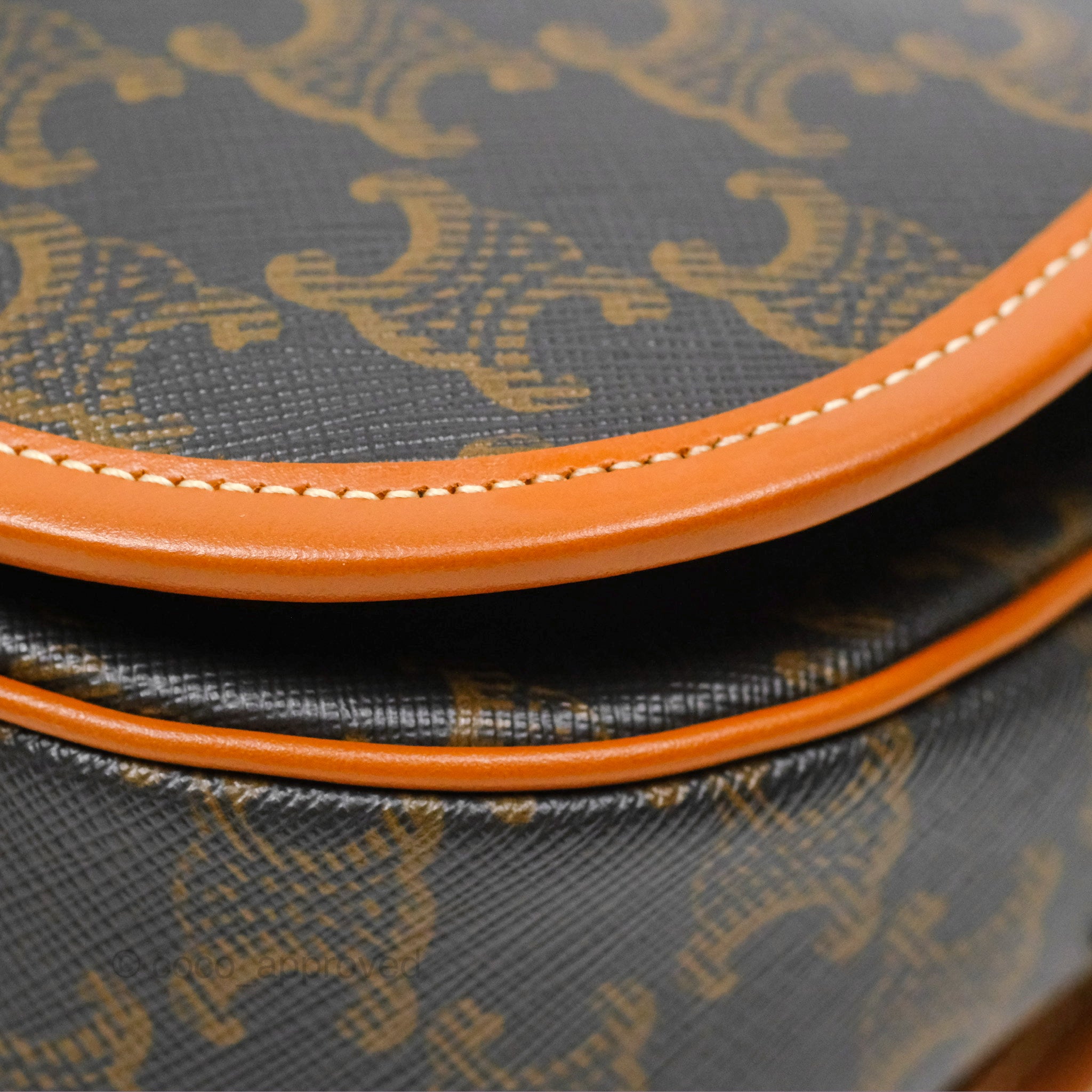 Celine Medium Folco Bag in Triomphe Canvas - Tan Crossbody Bag for Women | Perfect for Work, Travel & Everyday Use