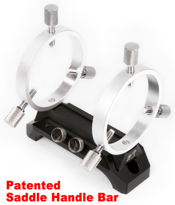 Patented 120mm Saddle Handle Bar with 50mm Guiding Rings (M HC120BL GR50SL) - Perfect for Bicycle Repair, Motorcycle Maintenance & DIY Projects
