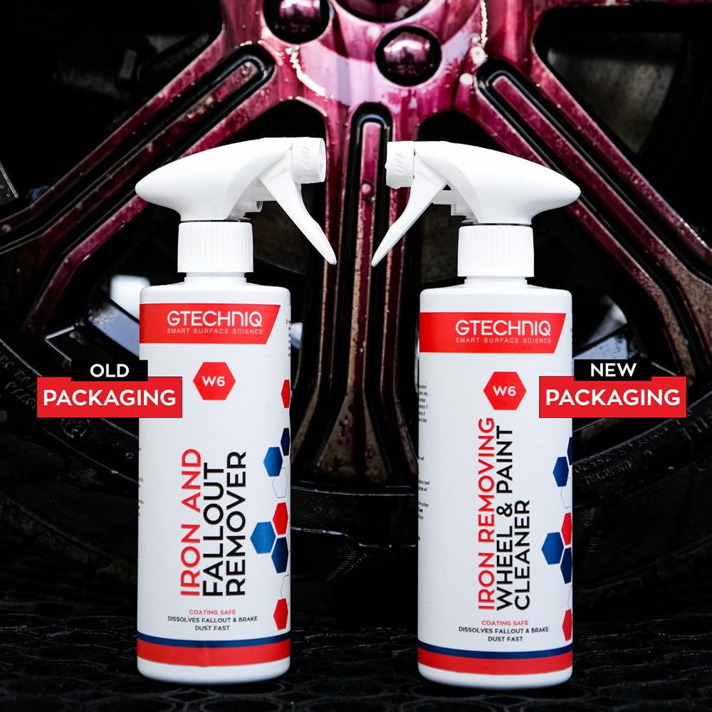 Gtechniq W6 Iron & Fallout Remover - Safe Brake Dust Degreaser for Car Wheels, Rims & Paintwork | 5L Bottle | Protects Ceramic Coatings | Perfect for Detailing & Auto Maintenance