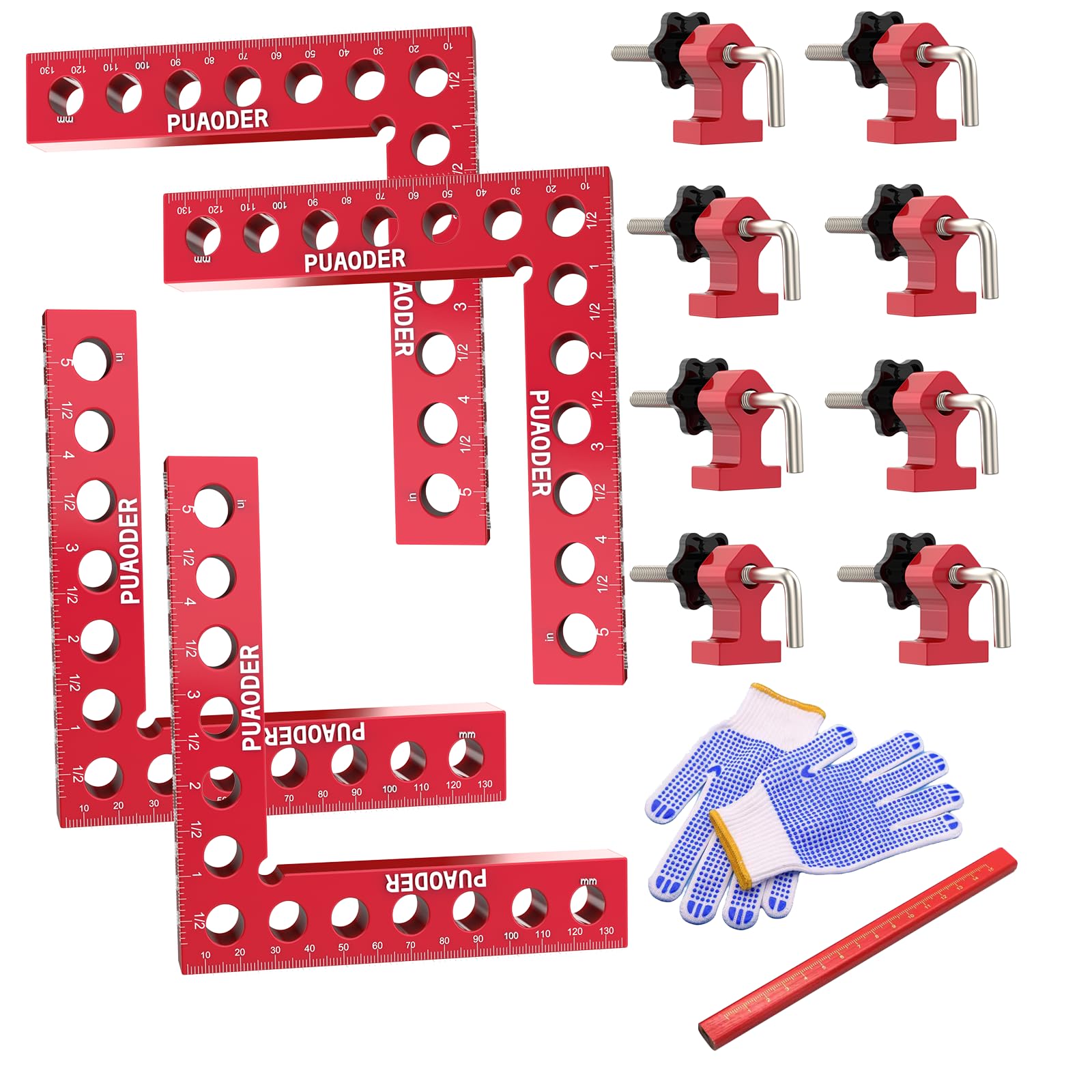 4 Pack 90 Degree Corner Clamps for Woodworking - 5.5