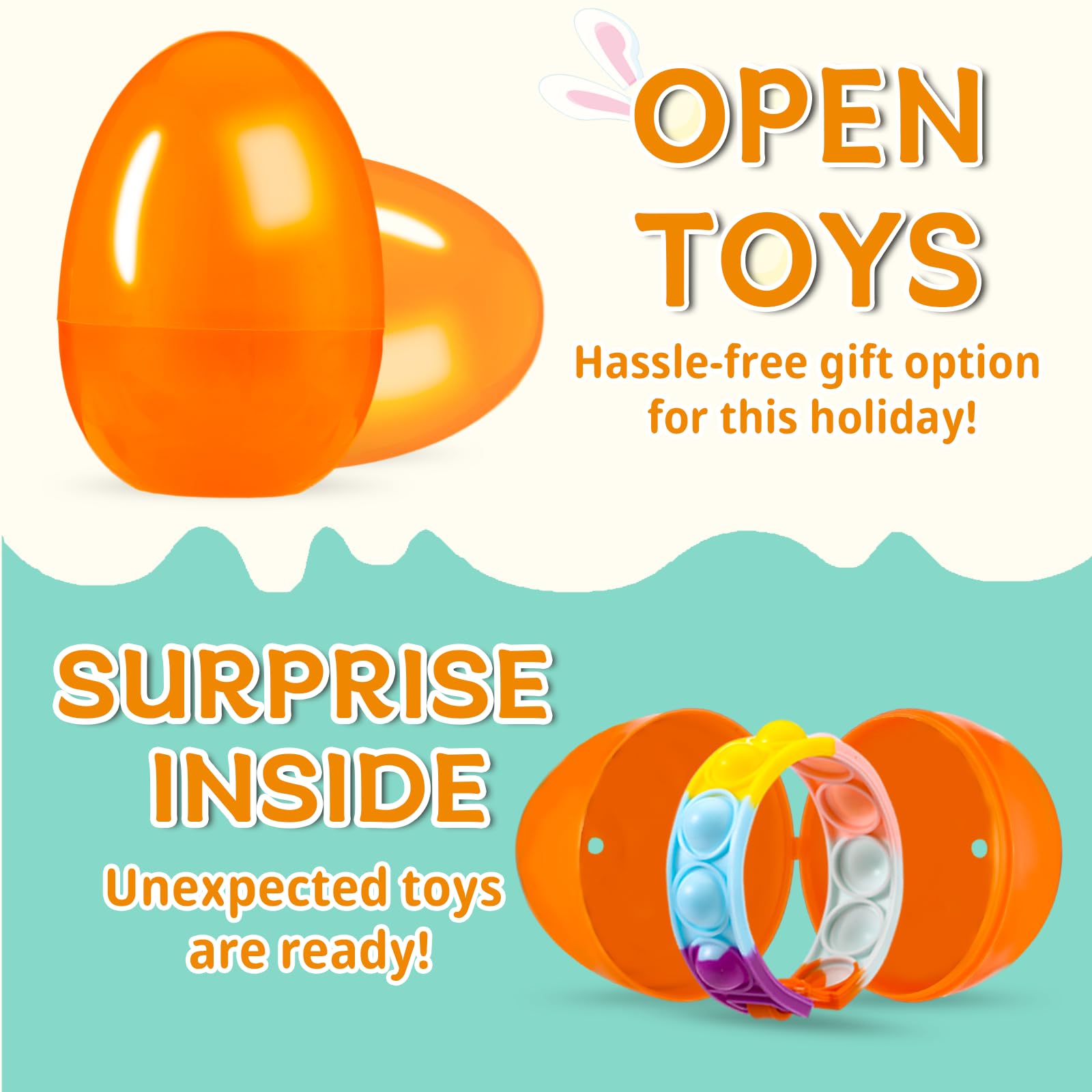 90 PCS Easter Egg Fillers with Surprise Toys Inside - Easter Egg Hunt Basket Stuffers, Party Favors, Fidget Toys Assortment for Kids - Perfect for Easter Celebrations, Birthday Parties & Classroom Rewards