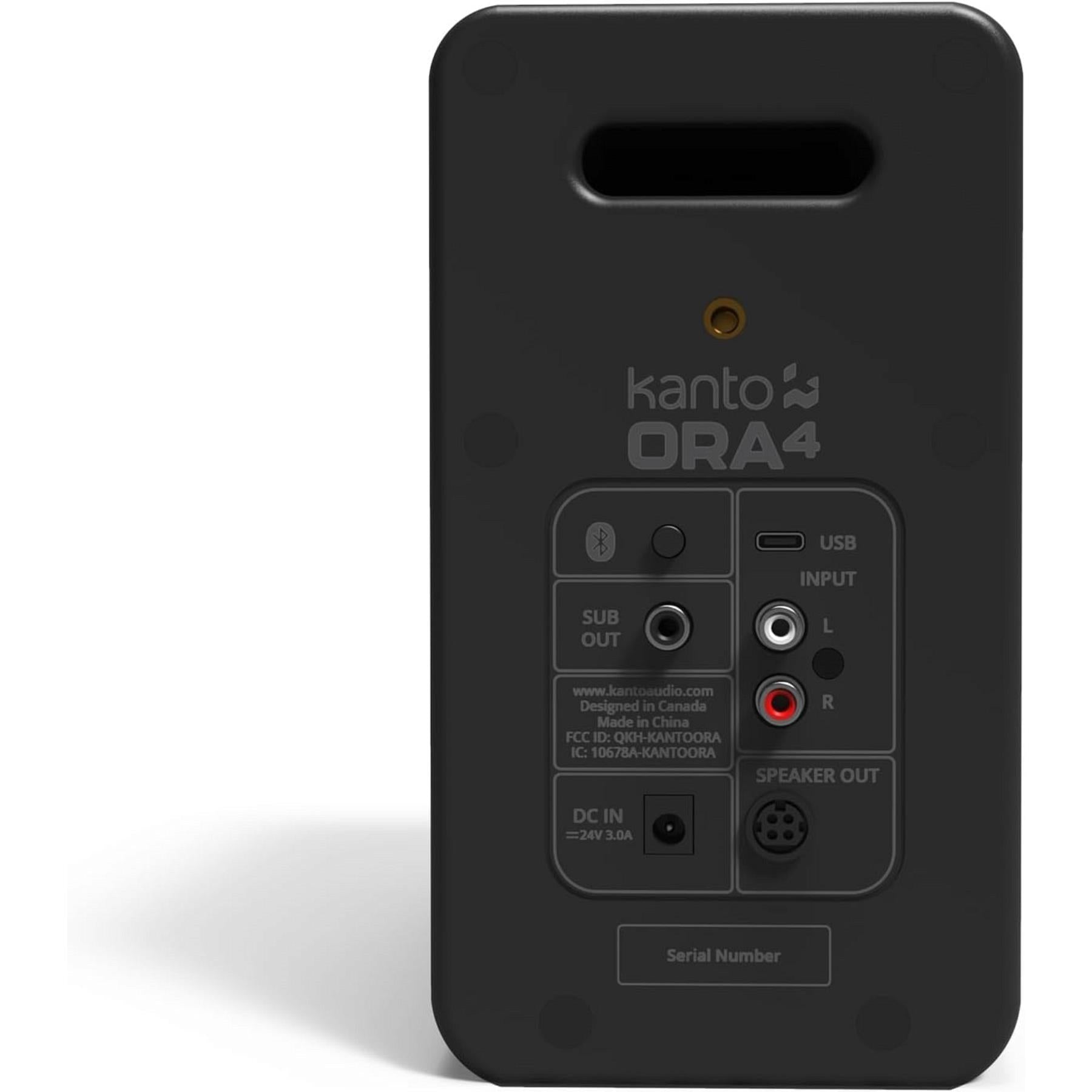 Kanto ORA4 Powered Reference Desktop Speakers - High-Fidelity Studio Monitors for Home & Office, Perfect for Music Production, Gaming, and Multimedia Entertainment