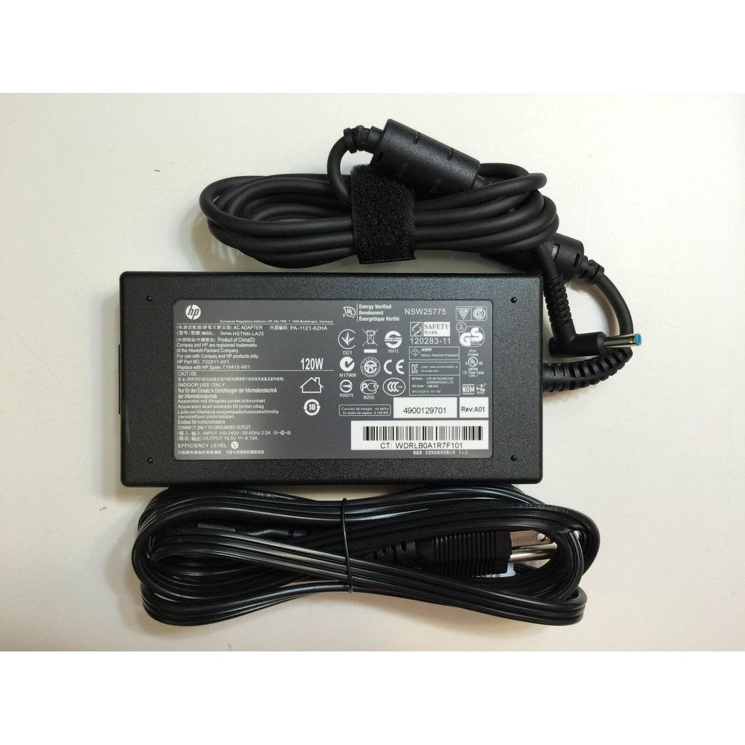 Original 120W AC Power Adapter Charger for HP OMEN 15 AX033DX 17 W033DX Gaming Laptop - Fast Charging, Replacement Power Supply for Gaming & Work - Perfect for Home, Office & Travel Use