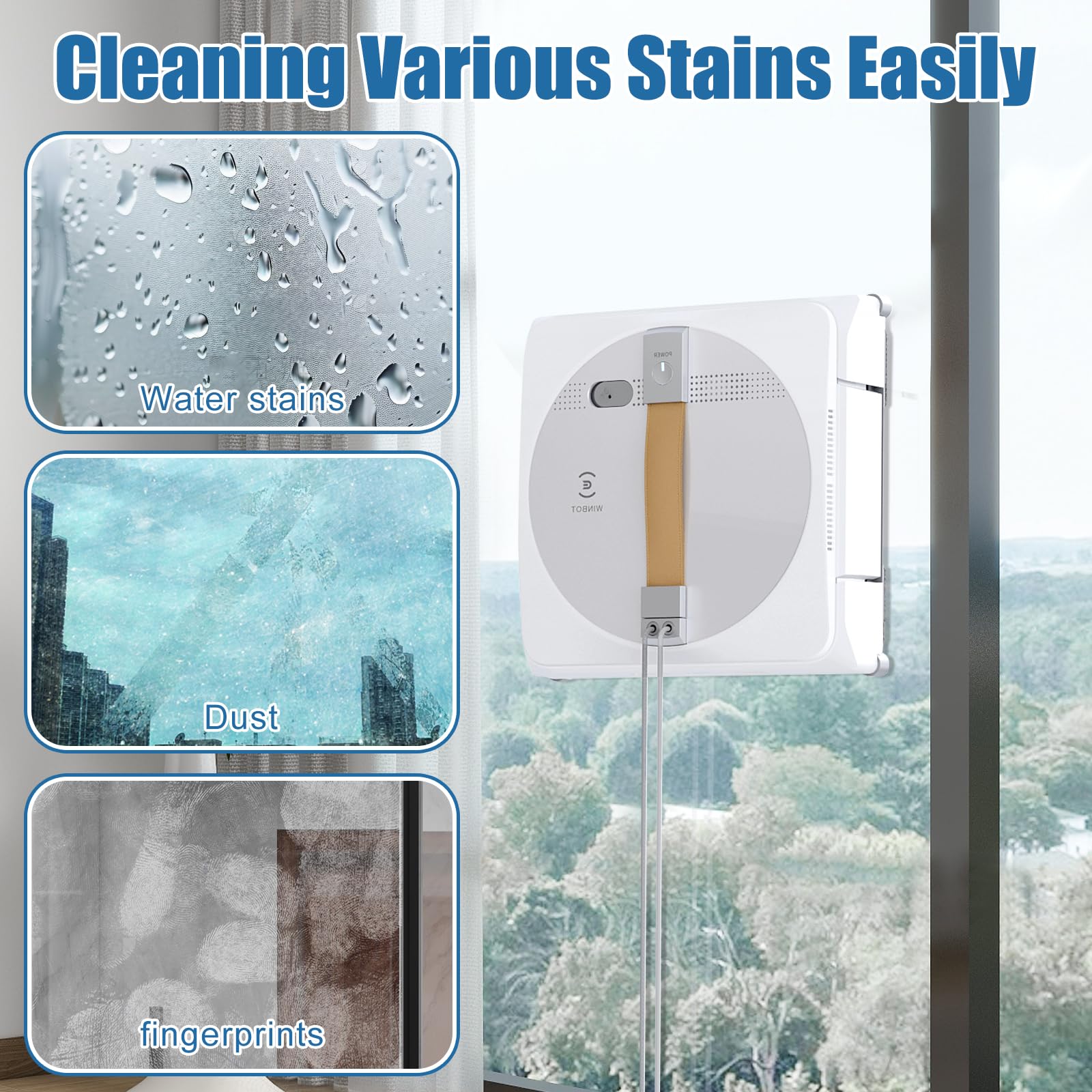 6 Washable Replacement Mop Pads for Ecovacs Winbot W1/W1 Pro/W2 Omni/W2 Window Vacuum Cleaner - Perfect for Hardwood Floors, Tiles & Glass Cleaning