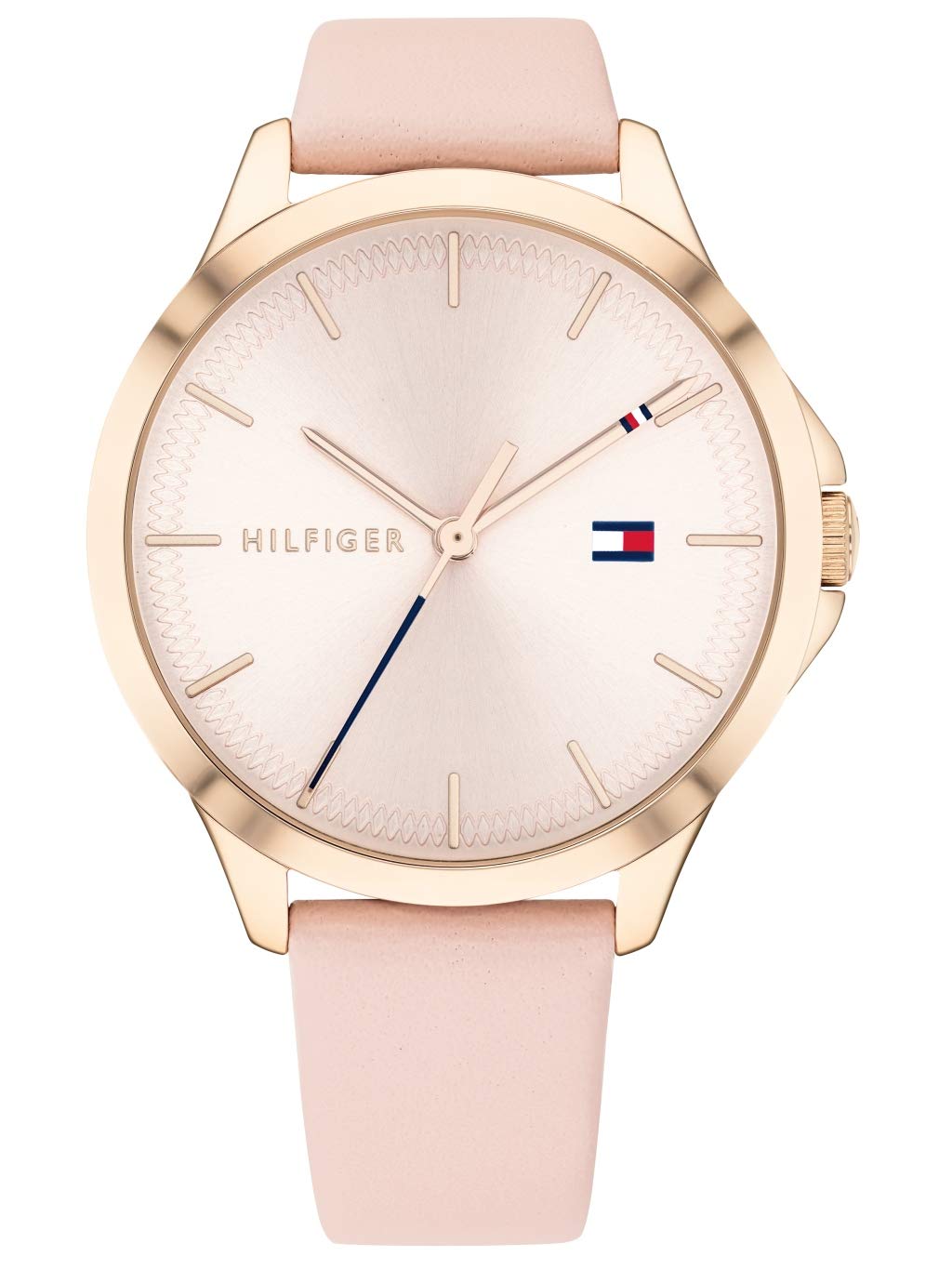 Tommy Hilfiger Women's Blush Leather Strap Analog Quartz Watch 1782090 - Elegant & Stylish Timepiece for Work, Date Night & Special Occasions