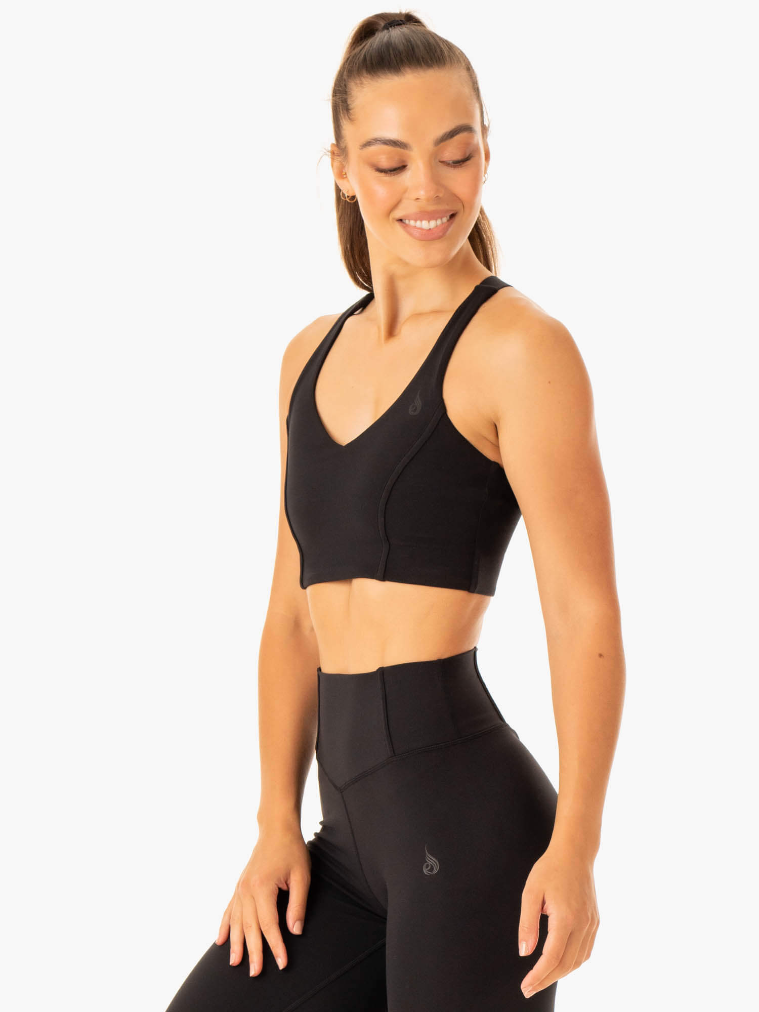 Form Sports Bra for Women - High Support Workout Bra - Breathable & Comfortable for Running, Yoga, Gym & Fitness - Black