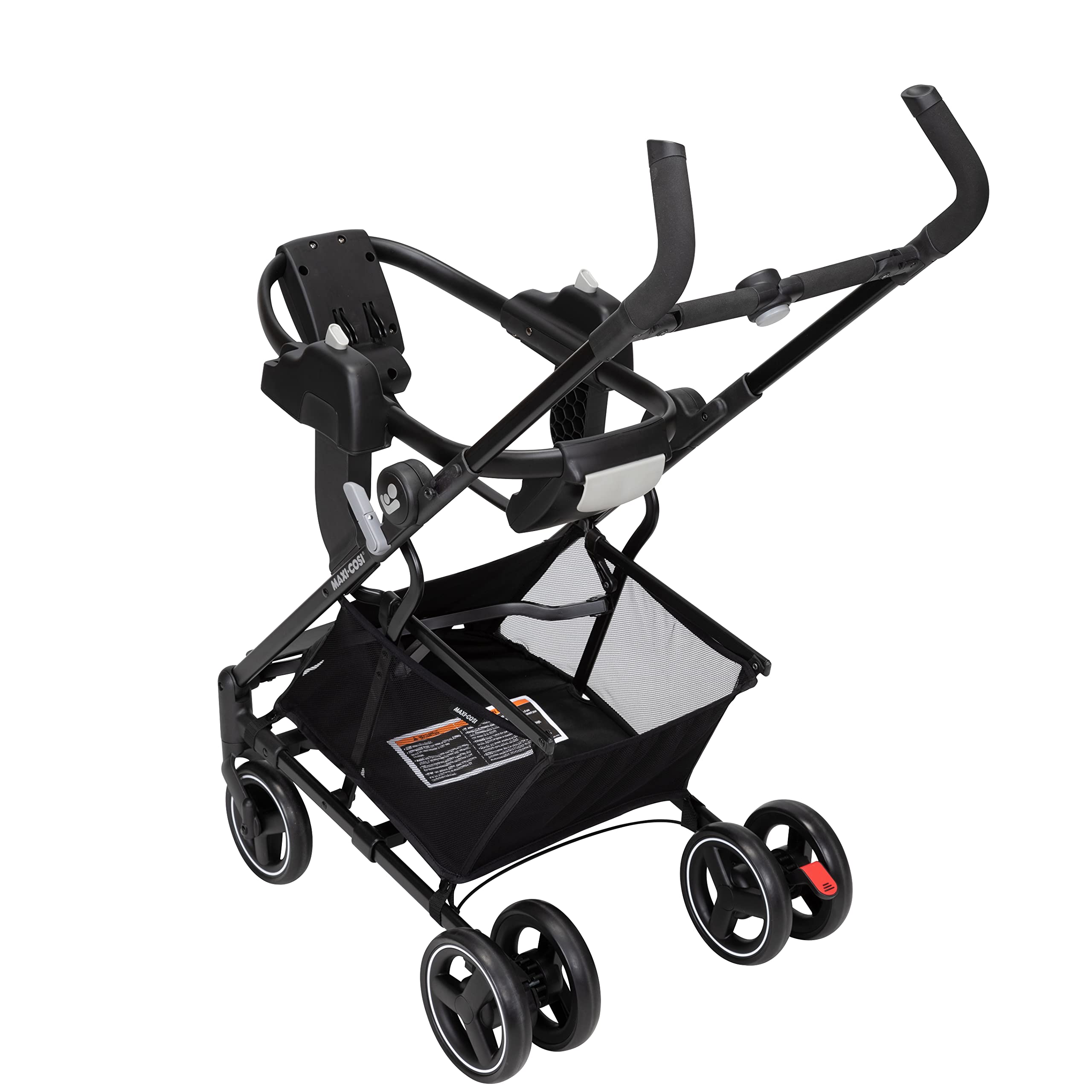 Maxi-Cosi Maxi-Taxi Xt Baby Stroller & Car Seat Caddy - Ultra Compact Travel System with Large Storage Basket, Black | Perfect for Newborns, Travel, Shopping & Everyday Use
