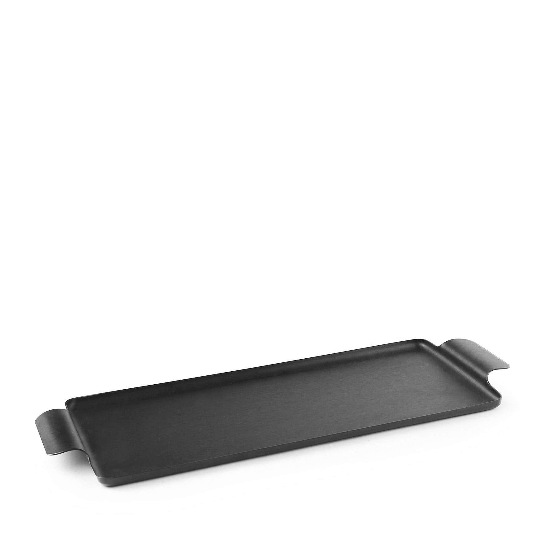 Black Pressed Tray 7 x 14 Inches - Elegant Serving Tray for Dining, Kitchen, and Home Decor