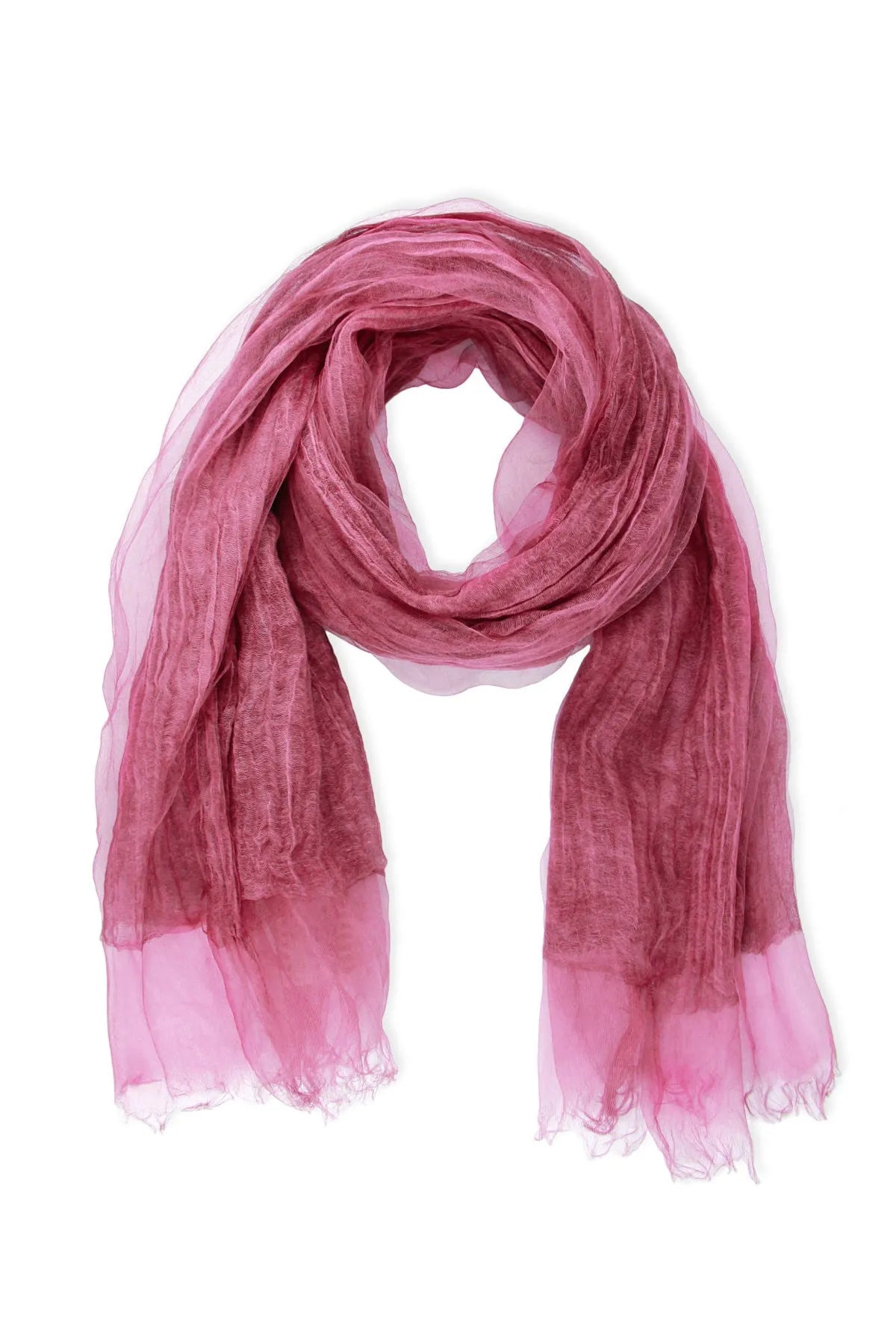 Elegant Diaphanous Textured Wrap Silk Scarf for Women - Lightweight Fashion Accessory for Office, Wedding & Special Occasions