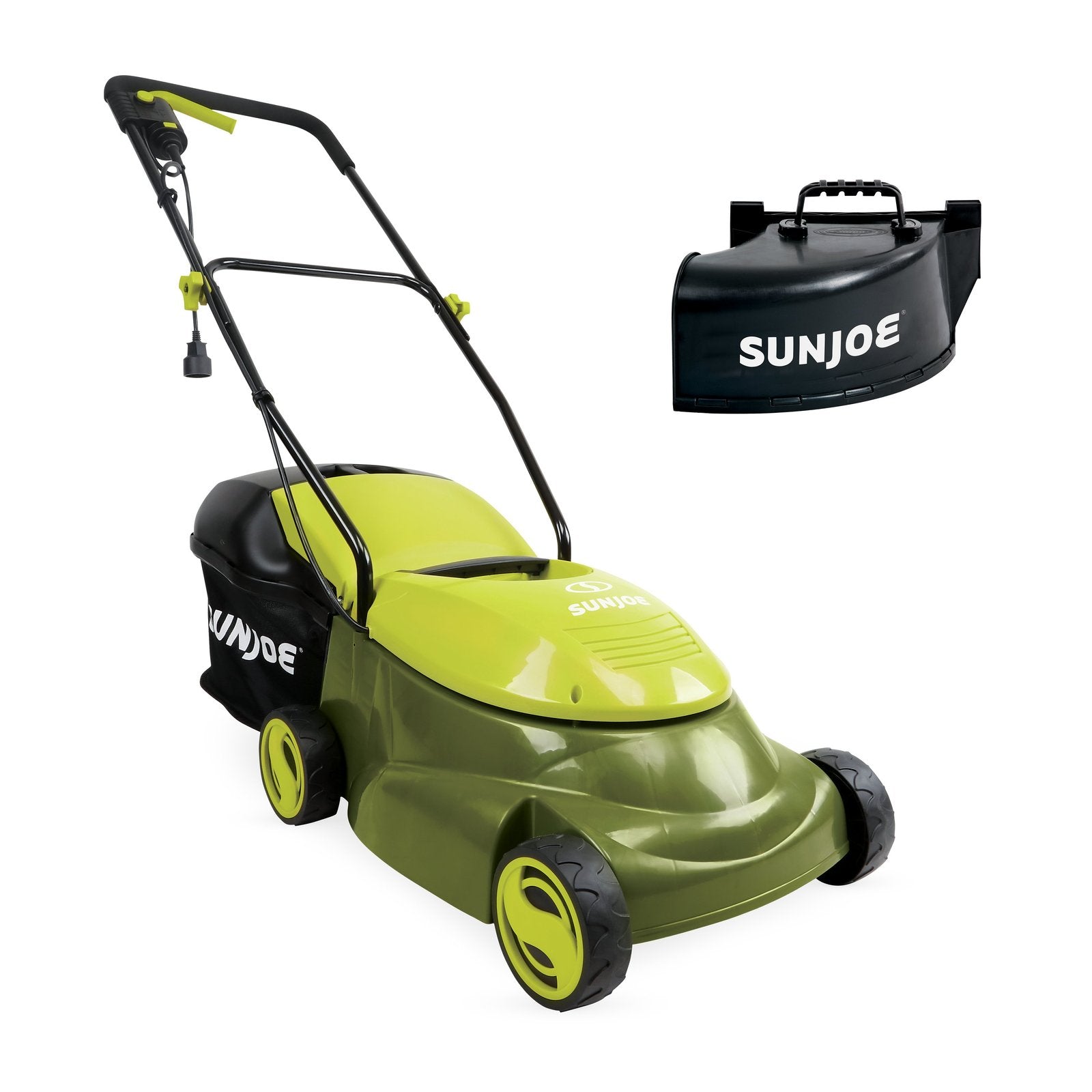 Sun Joe MJ401E PRO 14-Inch 13 Amp Electric Lawn Mower with Side Discharge Chute - Perfect for Small to Medium Yards & Eco-Friendly Grass Cutting
