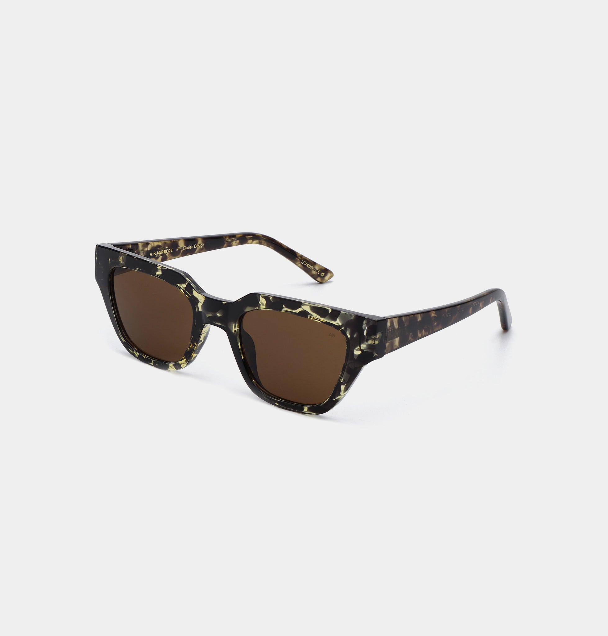 Kaws Sunglasses for Men & Women - Black & Yellow Tortoise Frame - UV Protection & Stylish Design - Perfect for Outdoor Activities & Fashion Statements