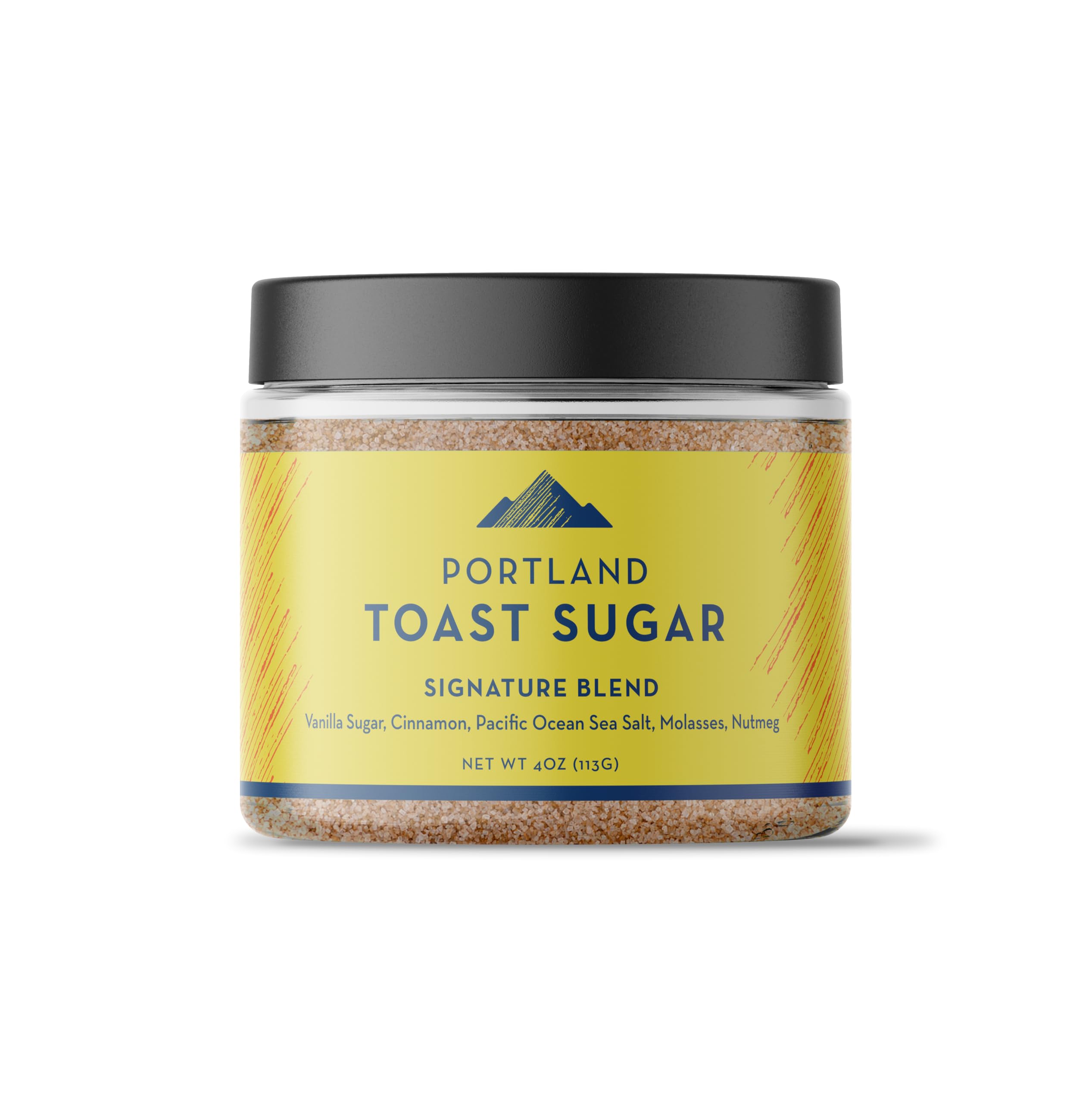 Portland Salt Co. Vanilla Sugar, Cinnamon & Sea Salt Spice Blend - All-Purpose Seasoning for Toast, Breakfast, Desserts - Non-GMO, 4 Oz (Pack of 1) - Perfect for Baking, Coffee Topping & Gourmet Cooking