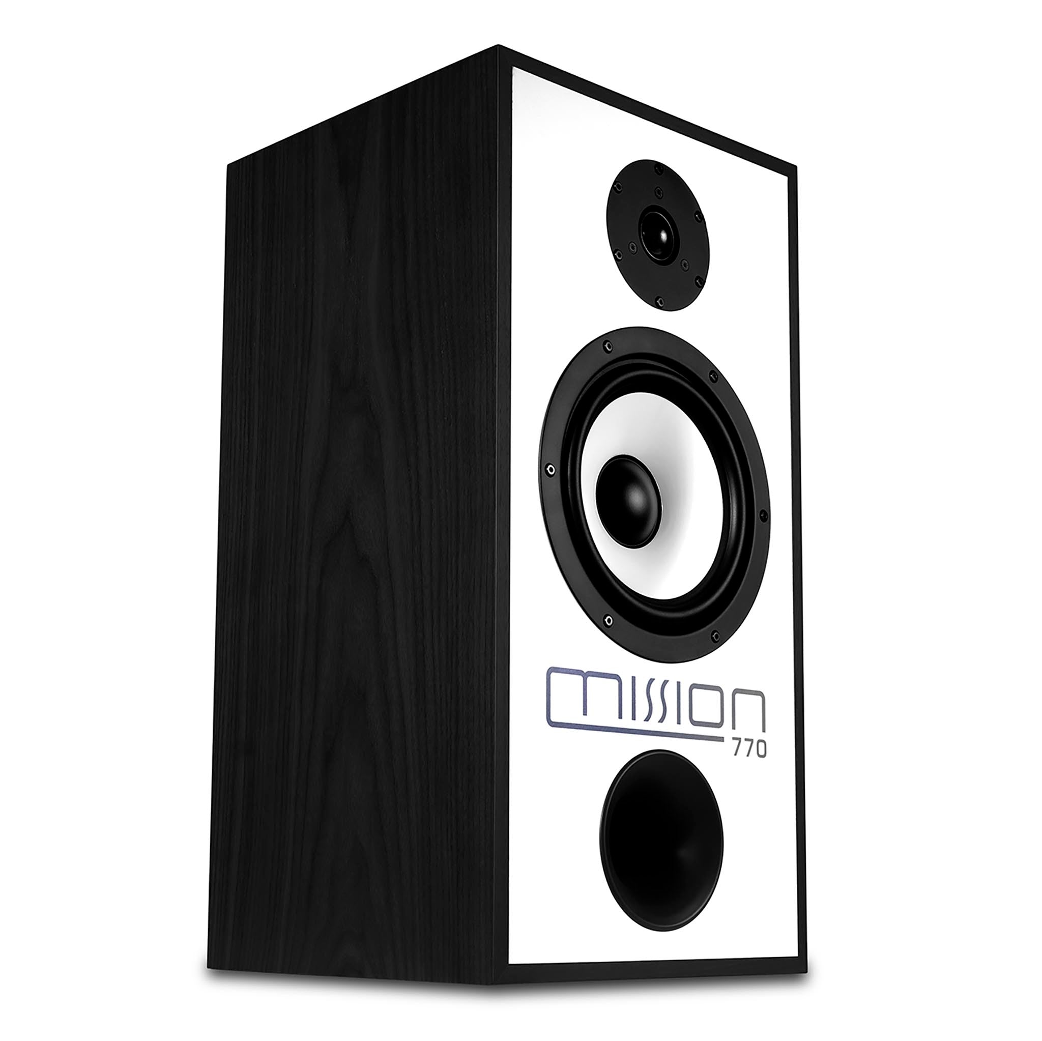 Mission 770 Bookshelf Loudspeakers with Stands (Pair) - High Fidelity Bookshelf Speakers for Home Audio, Studio Monitoring & Music Listening