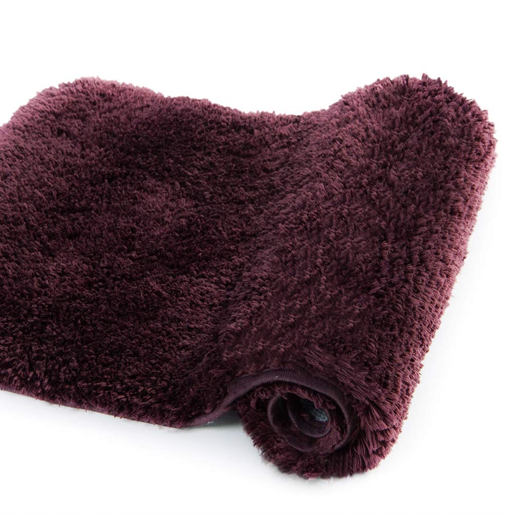Non-Slip Bath Mat - Super Absorbent Soft Microfiber Shaggy Bathroom Rug (16