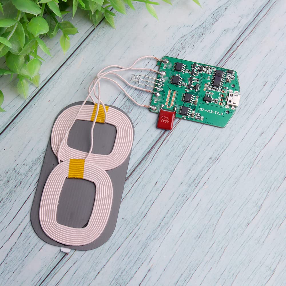 Acxico 10W Qi Fast Wireless Charger PCBA Circuit Board with Coil - Perfect for Smartphones, Tablets & Qi-Enabled Devices