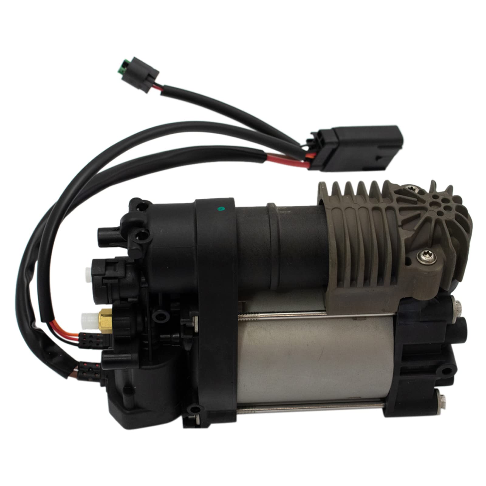 TRQ Front Air Suspension Kit - Compatible with 2016-2021 Jeep Grand Cherokee & 2022 Grand Cherokee WK | Air Ride Suspension Compressor, Shock & Valve Block | Off-Roading & Towing Upgrade
