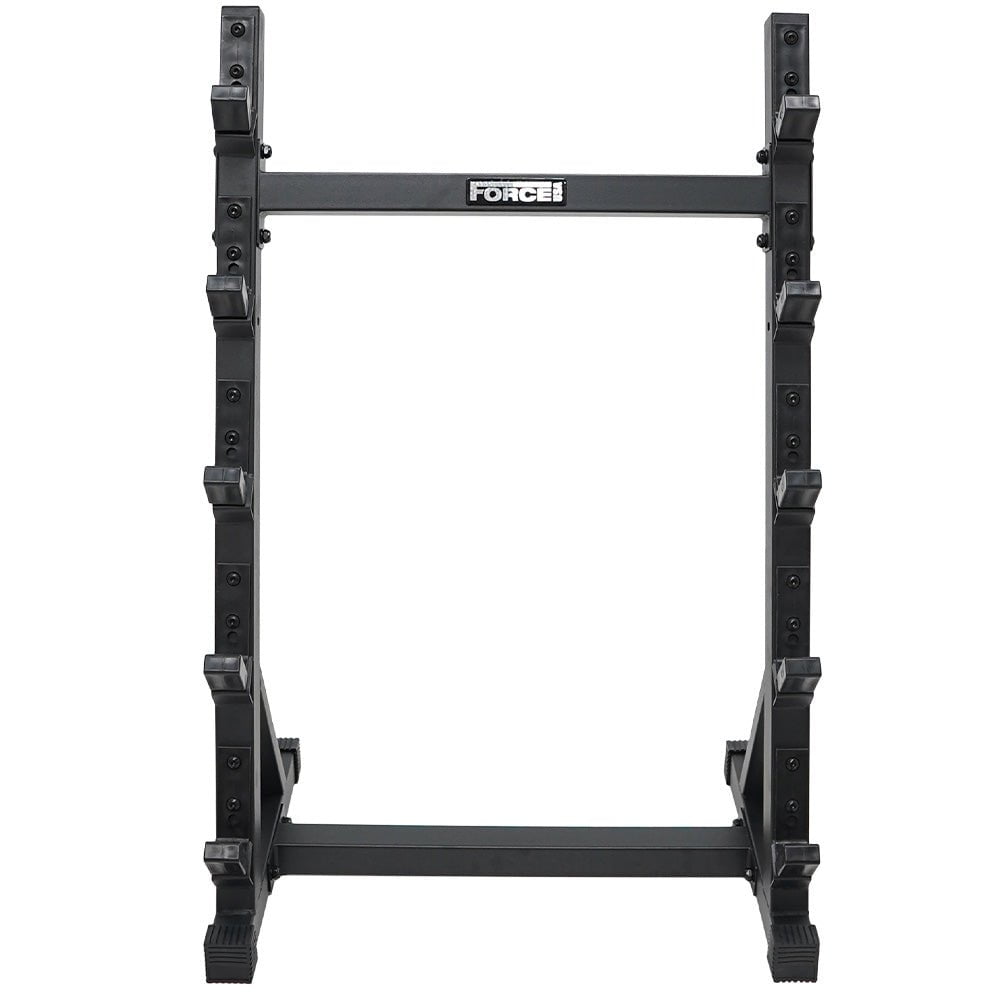 Force USA Fixed Curl Barbell Set with Stand - 45lb Olympic Weight Bar & EZ Curl Bar for Home Gym Strength Training - Perfect for Bicep Curls, Triceps Workouts & Full-Body Exercises