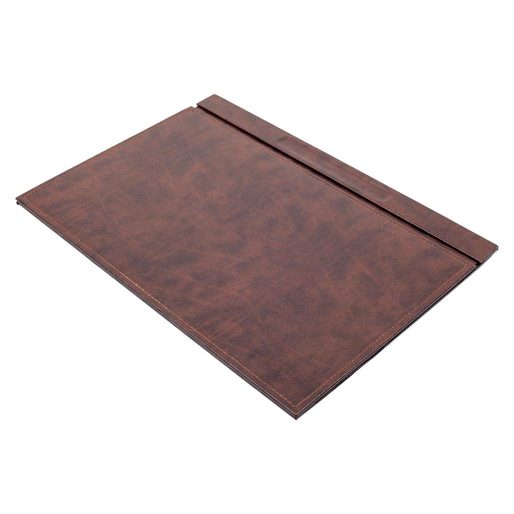 Premium 10-Piece Leather Desk Organizer Set - Bonded Leather Document Tray & Office Accessories for Professional Workspace (Brown) - Perfect for Home Office, Executive Desk & Corporate Gifts
