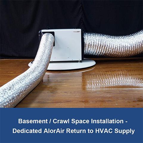 AlorAir HDi90 Sentinel Basement & Crawl Space Dehumidifier - 90 Pints with Condensate Pump & Auto Defrost - Ideal for Damp Basements, Crawl Spaces & Home Moisture Control