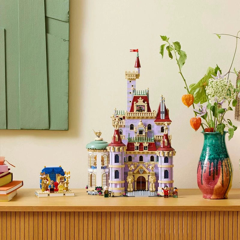 2916-Piece Beauty and the Beast LEGO Castle Building Set - Disney Princess Collection for Kids & Adults - Perfect for Birthday Gifts, Home Decor, and Collector's Display