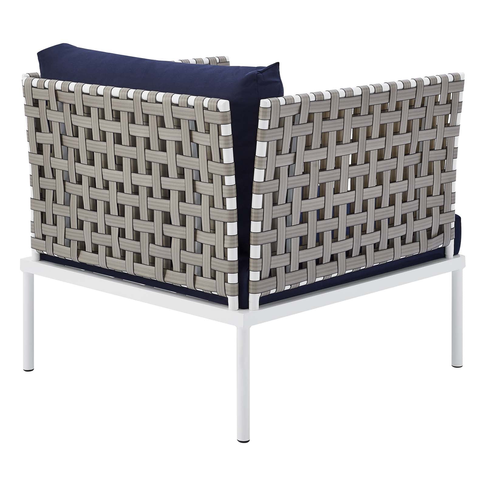 10-Piece Harmony Sunbrella® Basket Weave Outdoor Patio Sectional Sofa Set - Durable Aluminum Frame for Backyard, Poolside & Garden Relaxation