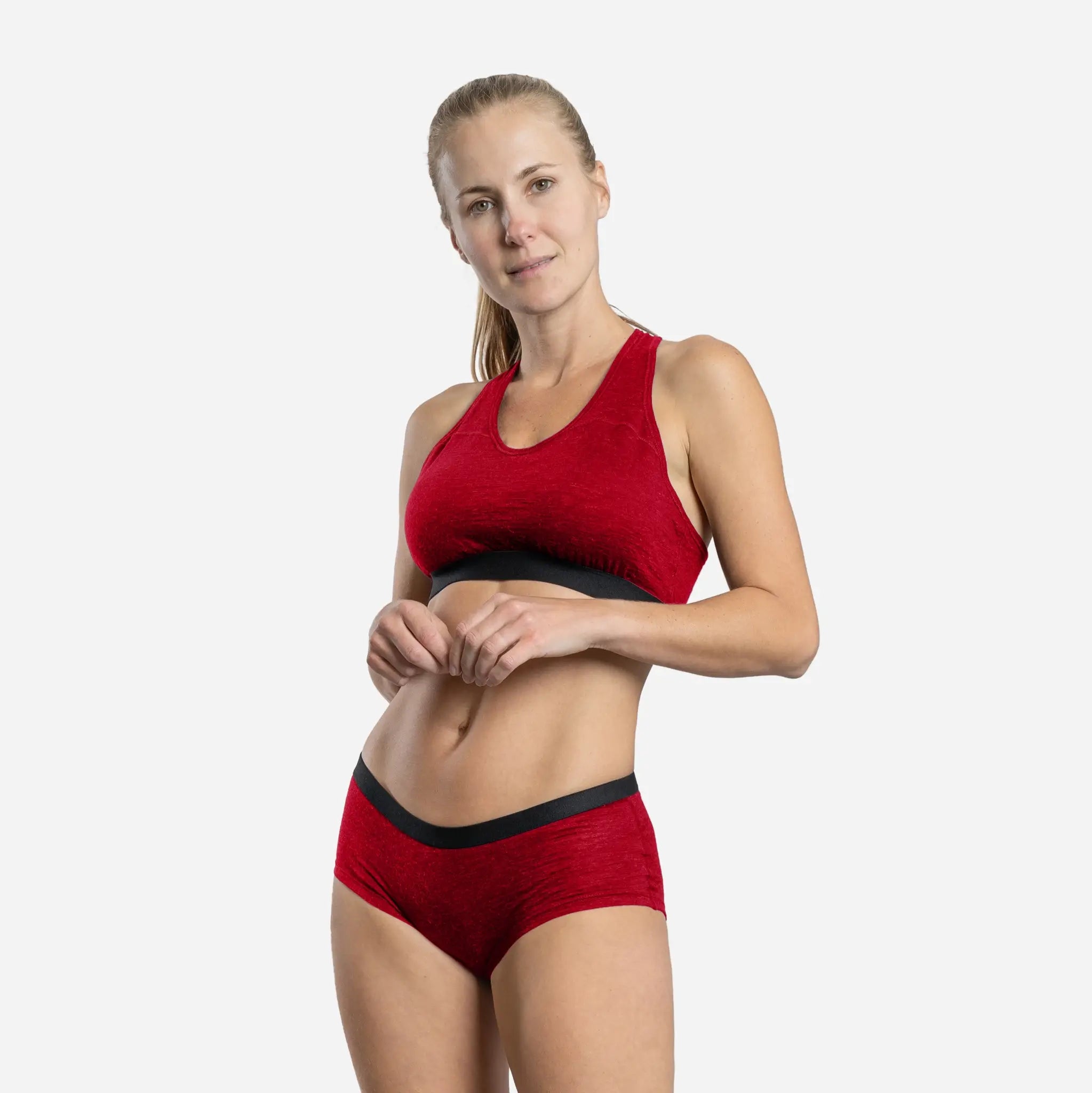 Ultralight Women's Alpaca Wool Sports Bra - 160 GSM - Perfect for Yoga, Running & Outdoor Activities