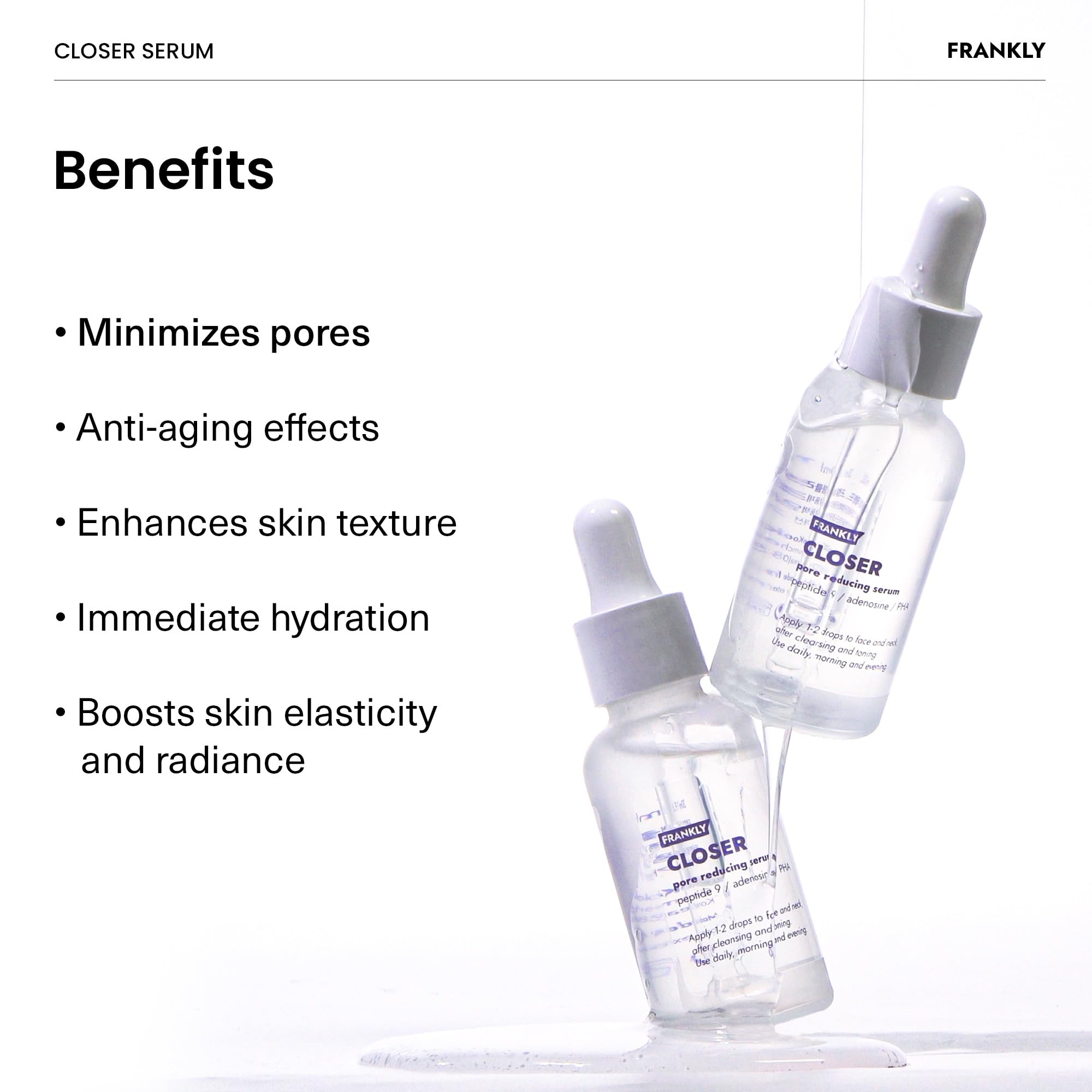 Frankly Ultimate Pore Care Set Mega Jumbo - Deep Cleansing Oil, Closer Serum, AHA 8.05% Toner | BHA & LHA Pore Purifying Cleanser, Peptide Serum | Vegan, Cruelty-Free Skincare for Oily & Acne-Prone Skin | Perfect for Daily Face Cleansing & Pore Minimizing Routine