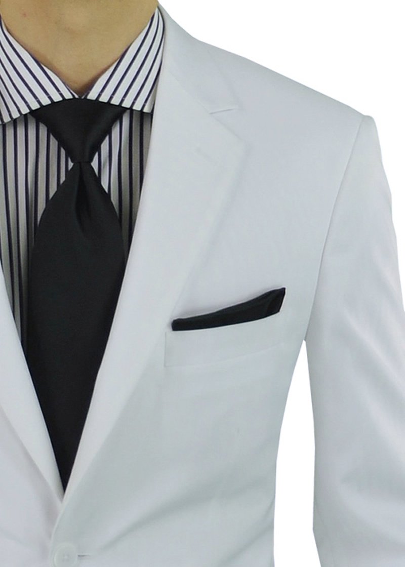 Premium GN Men's Two-Button Slim Fit Suit Set - Modern Tailored Jacket & Dress Pants for Business, Weddings & Formal Events