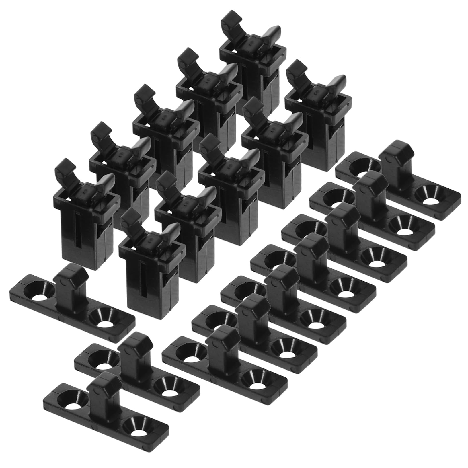 10 Pack Touch Latch Trash Can Lid Lock Pad - Replacement Parts for Garbage Can Lid Pin - Secure Kitchen & Outdoor Trash Bins from Pets & Kids