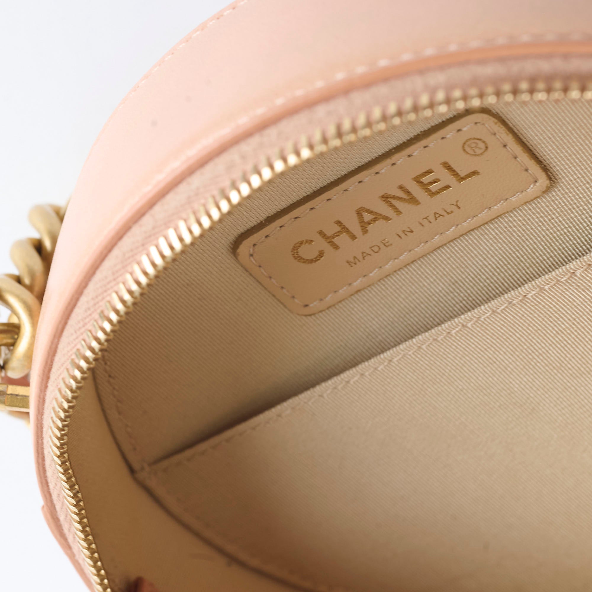 Chanel Round As Earth Crossbody Bag Peach Coral - Luxury Designer Handbag for Women, Perfect for Date Night, Parties & Everyday Use