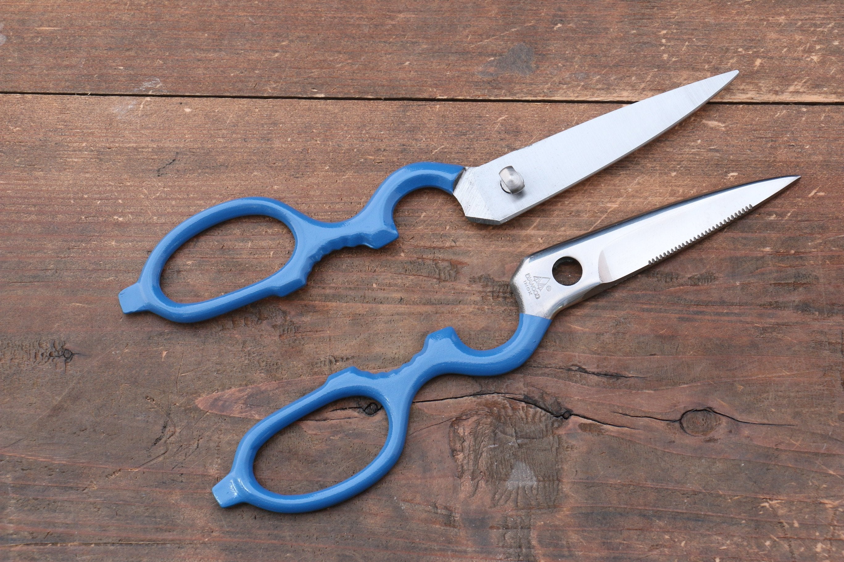 Premium MT INOX Stainless Steel Scissors - Ultra Sharp Kitchen Shears for Cutting Meat, Herbs, Poultry - Heavy Duty Food Scissors for Cooking, Crafting & Household Use