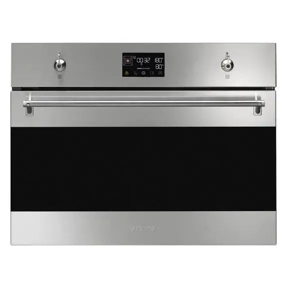 Smeg 45cm Classic Compact Steam Oven - Stainless Steel Built-in Convection Oven for Small Kitchens | Perfect for Baking, Roasting & Healthy Cooking in Apartments & RVs