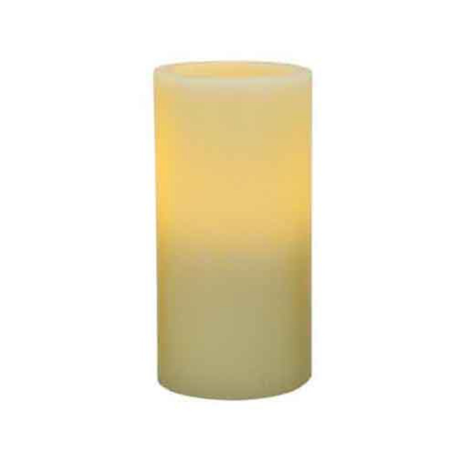 Real Wax Flameless LED Pillar Candles - Ivory Battery Operated Candles with Flickering Flame Effect, 4