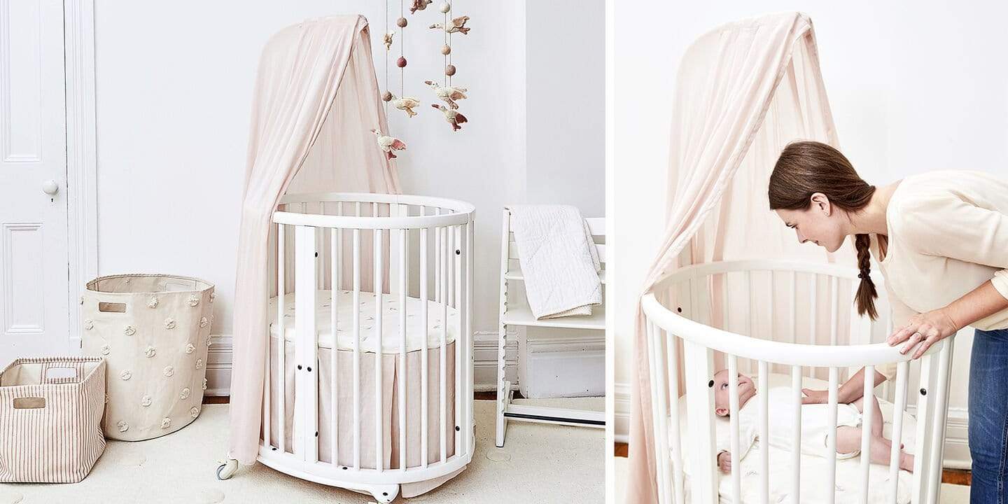Stokke Sleepi Canopy by Pehr - Premium Baby Crib Canopy for Stokke Sleepi Crib - Soft & Breathable Nursery Decor for Newborns - Perfect for Nursery, Bedroom & Travel Use