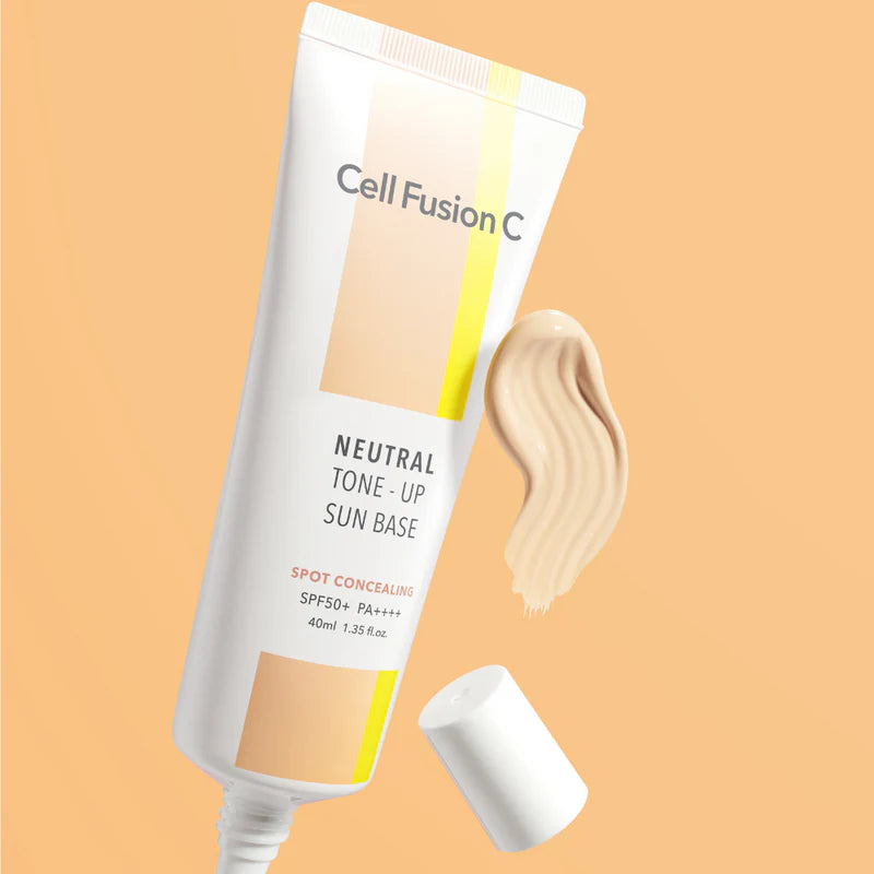 Cell Fusion C Tone Up Sun Base SPF50+ PA++++ - 40ml, 4 Shades, Korean Sunscreen for Brightening & UV Protection - Perfect for Daily Use, Makeup Base, and Outdoor Activities