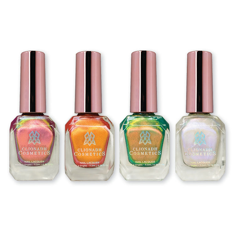 Stained Glass Collection Nail Polish Set of 3 - Vibrant Colors for Manicures, Pedicures & Nail Art Designs