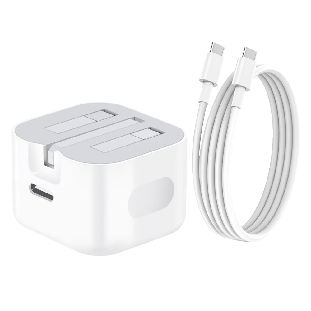 MFi Certified 30W PD Fast Charger with 6FT USB C Cable - Compatible with iPhone 16/16 Plus/16 Pro/16 Pro Max/15, iPad & MacBook Pro - Quick Charging for Home, Office & Travel