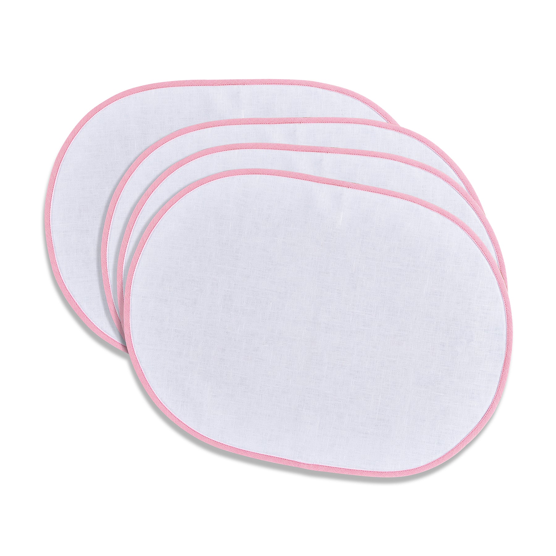 Chloe Oval Placemats Set of 4 - Elegant Table Setting for Dining Room, Kitchen, and Party Decor - Waterproof and Heat Resistant Table Mats for Home and Restaurant Use