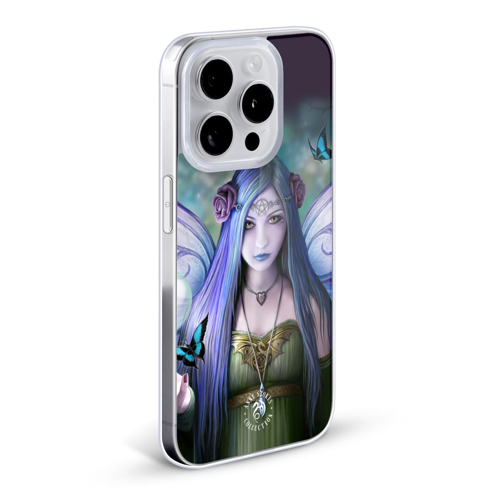 Officially Licensed Anne Stokes Mystic Aura Fairies Soft Gel Phone Case - Compatible with Apple iPhone XR | Cute Protective Cover for Women Girls | Perfect Gift for Fairy Lovers & Fantasy Fans