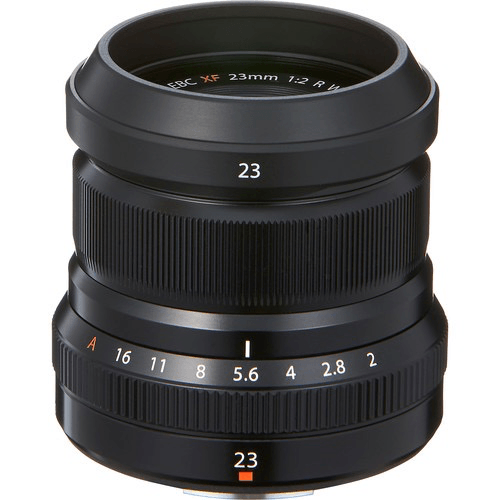 FUJINON XF 23mm F2 R WR Black Lens - Fast Aperture Prime Lens for Fujifilm X-Mount Cameras | Perfect for Street, Travel & Portrait Photography